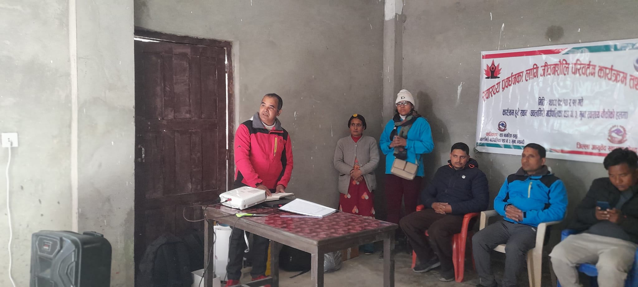 मुना स्वास्थ्य चौकी को भवन मा स्वास्थ्य प्रवर्धनका लागि जीवनशैली परिवर्तन कार्यक्रम तथा योग