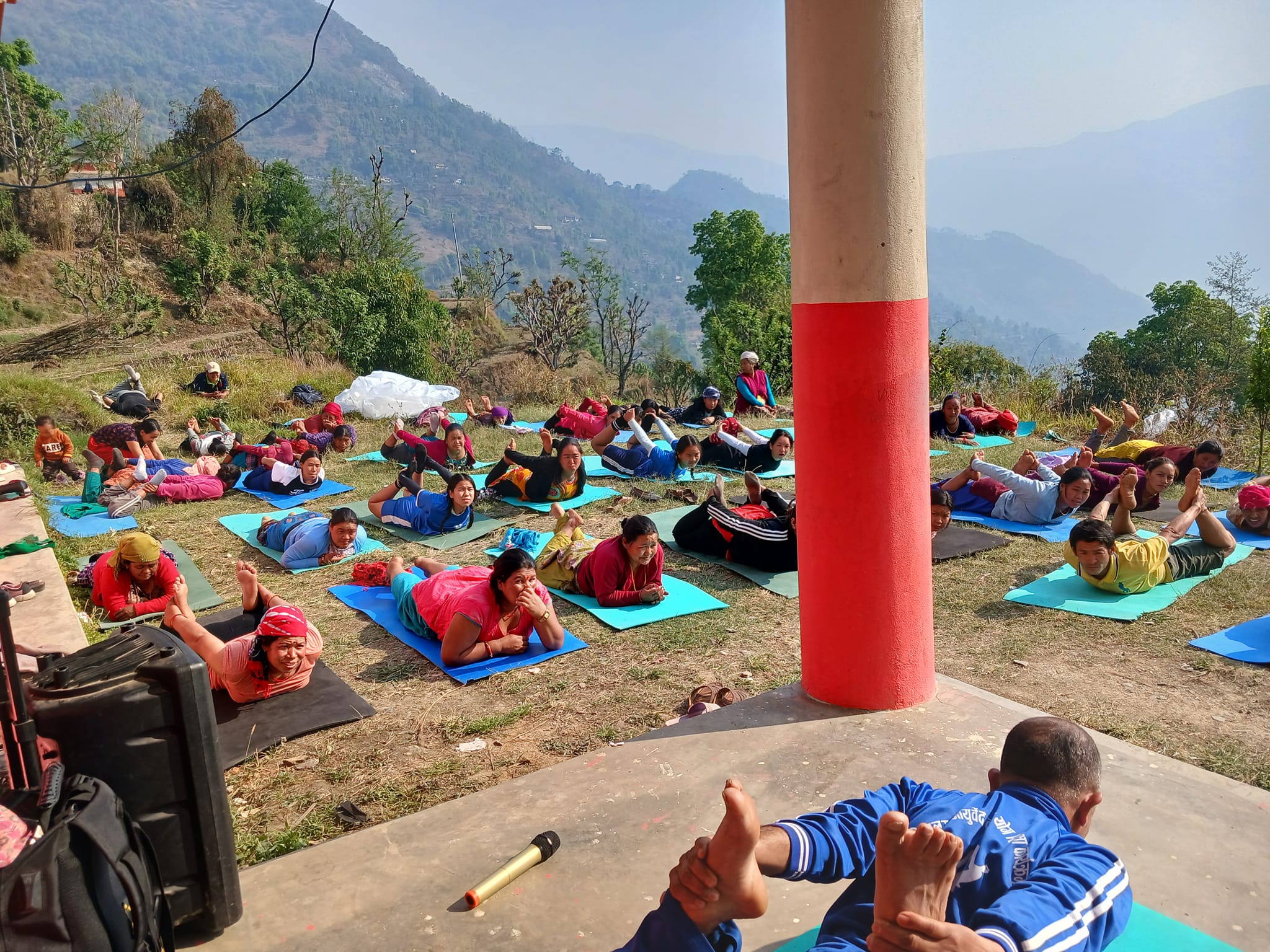 मंगला गा.पा.वडा नम्बर ४ मा स्वास्थ्य प्रवर्धन लागि जीवन शैली परिवर्तन कार्यक्रम तथा योग