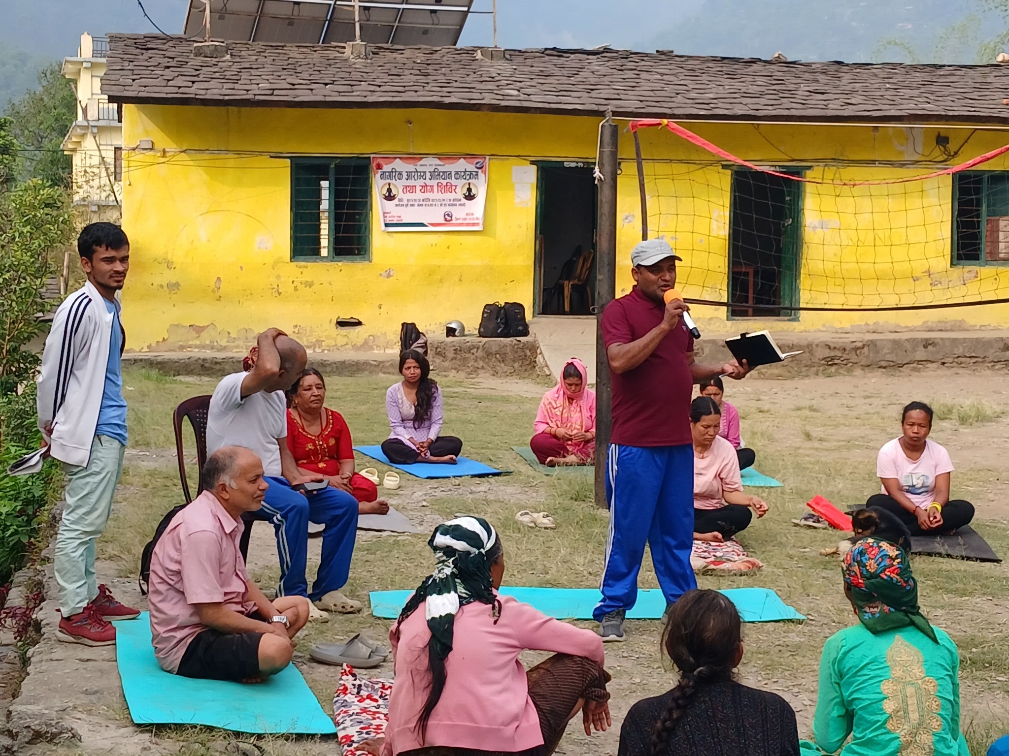 नागरिक आरोग्य अभियान कार्यक्रम : मंगला गा.पा. वडा नम्बर ३ को महेन्द्र मा.वि.को प्रागणमा