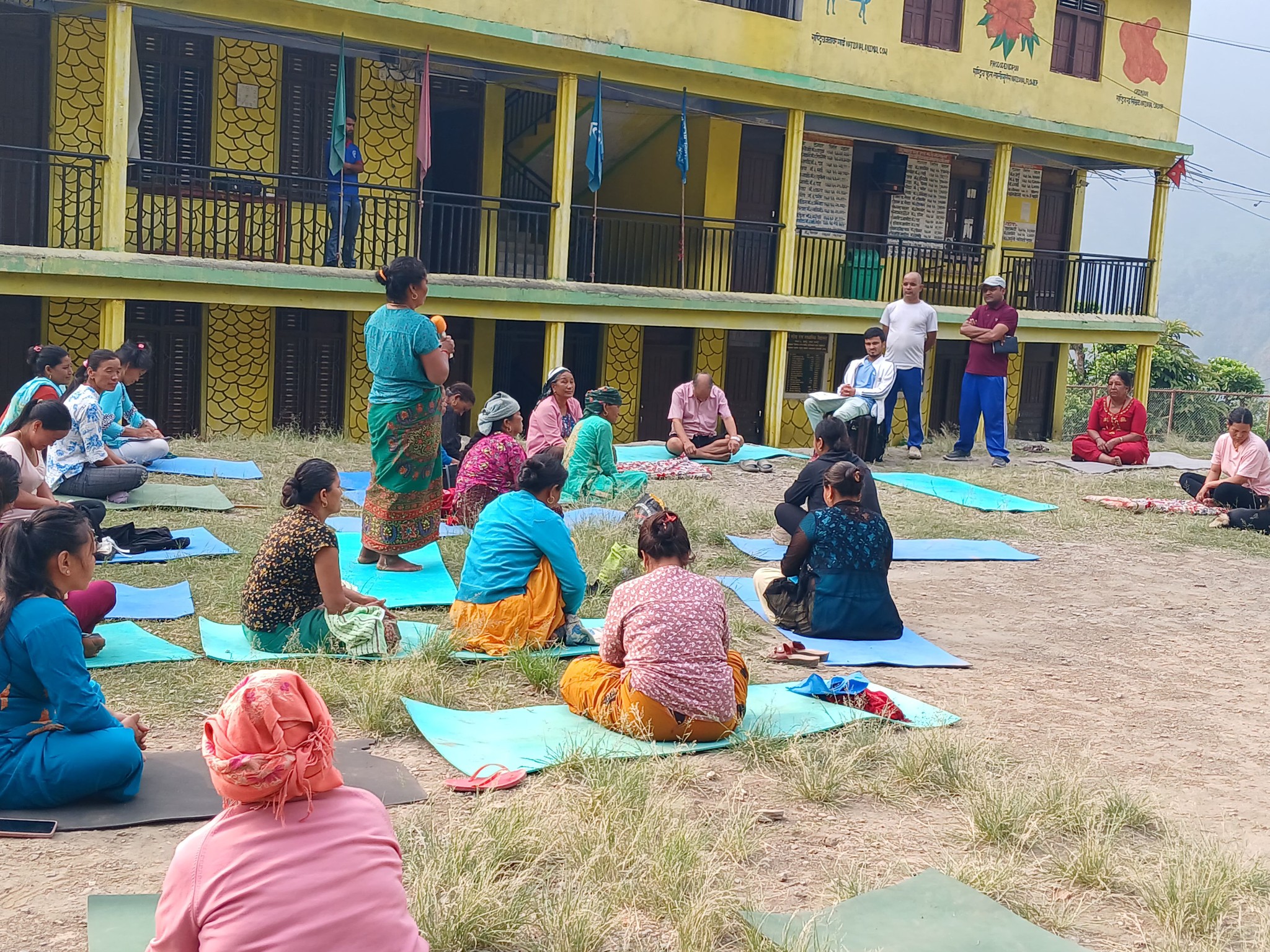 नागरिक आरोग्य अभियान कार्यक्रम : मंगला गा.पा. वडा नम्बर ३ को महेन्द्र मा.वि.को प्रागणमा