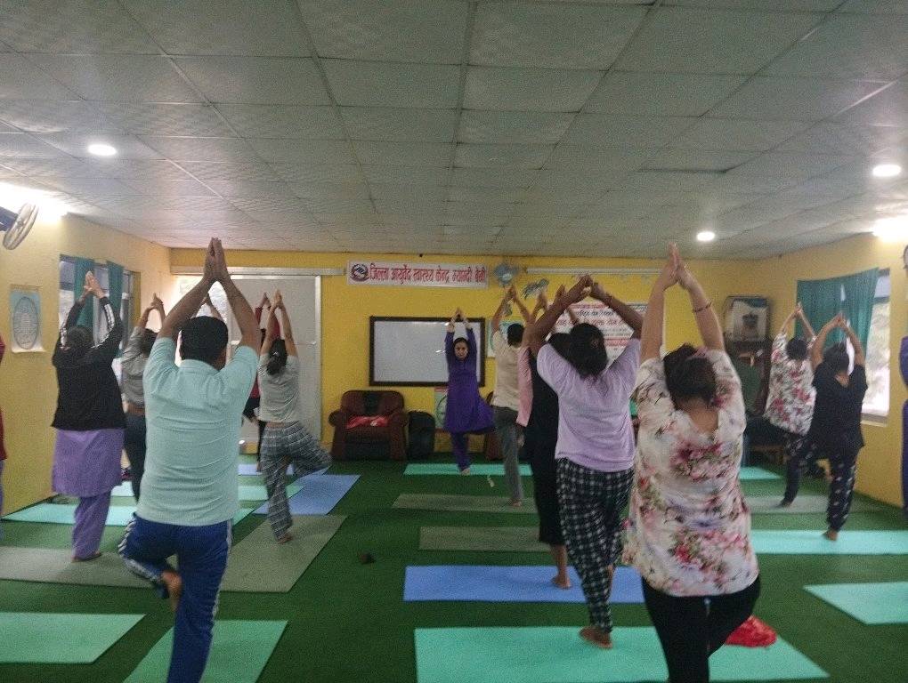 दशौ अन्तराष्टृिय याेग दिबशकाे अबशरमा सप्ताहब्यापी कार्यक्रम